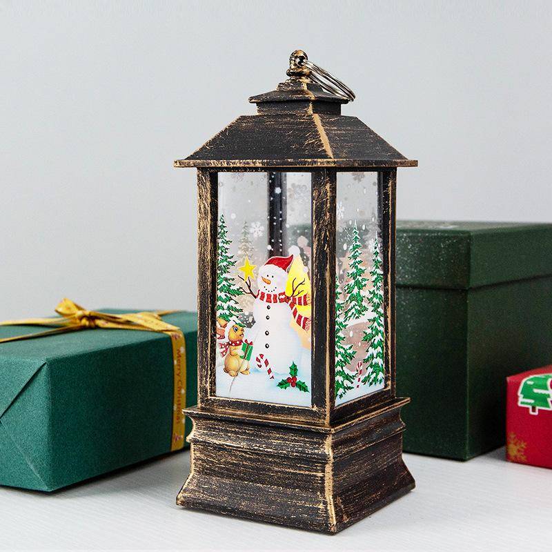 Weihnachts-Windlichter Kerzenhalter Lichter Nachtlichter Alter Mann Schneemann DekorationenNachtlichter Tischschmuck A large bronze snowman von Joom DACH