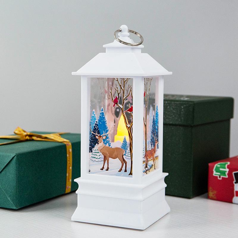 Weihnachts-Windlichter Kerzenhalter Lichter Nachtlichter Alter Mann Schneemann DekorationenNachtlichter Tischschmuck Large-sized white deer von Joom DACH