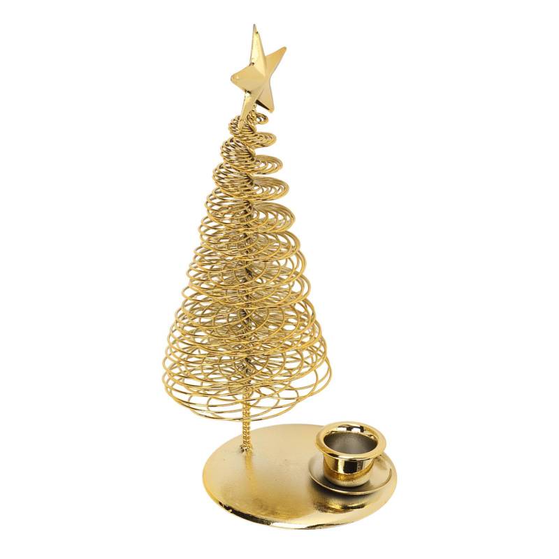 Weihnachtsbaum Kerzenhalter mit Stern Metall Golden Weihnachtsbaum Kerzenständer für Festival von Joom DACH