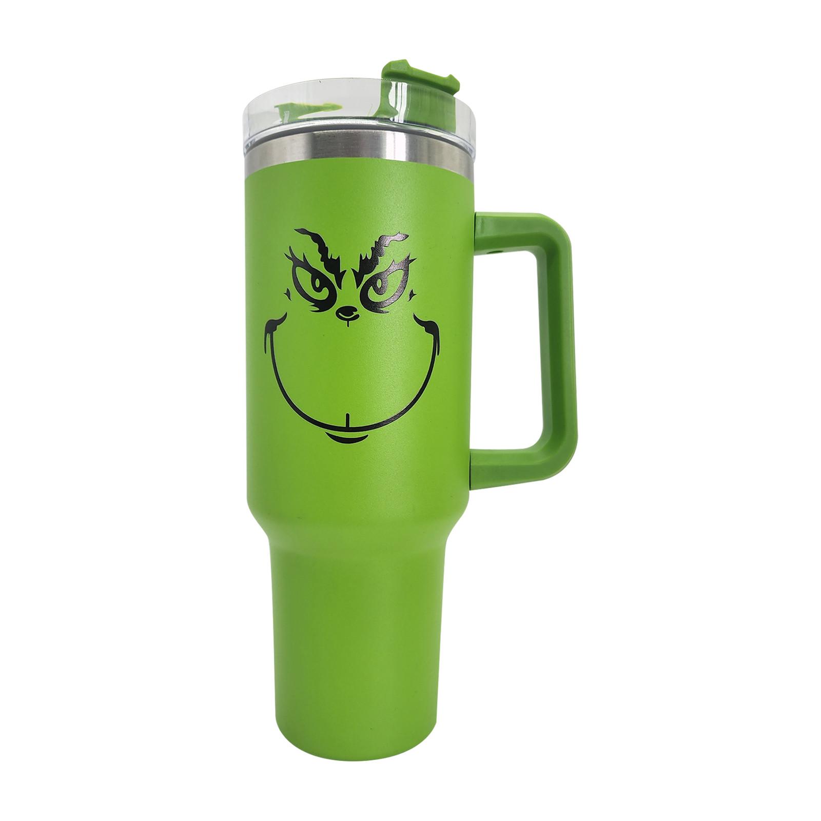 Weihnachtsbecher 40 Oz, Merry Christmas Tumbler mit Henkel und Strohhalm, 40 Oz Tumbler hält stundenlang kalte Hitze und Eis One Size von Joom DACH