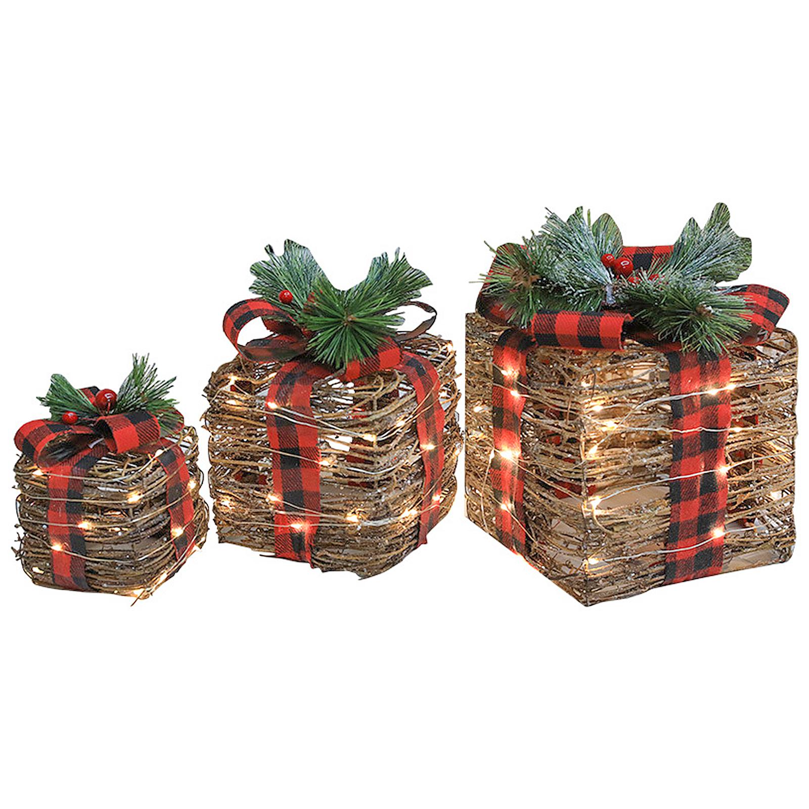 Weihnachtsdekoration Geschenkbox Hofdekoration Fensterdekoration Requisiten von Joom DACH