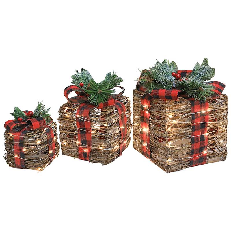 Weihnachtsdekoration Geschenkbox Hofdekoration Fensterdekoration Requisiten von Joom DACH