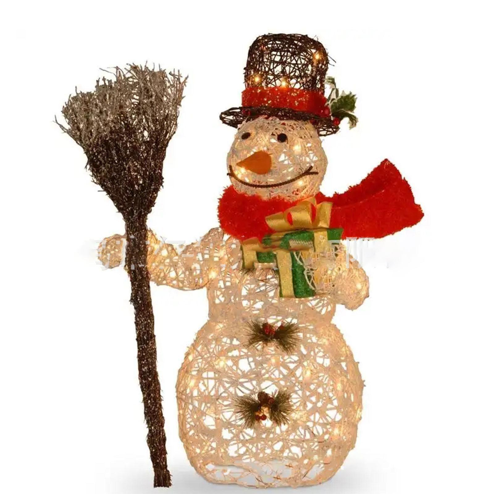 Weihnachtsdekoration für draußen, Schneemann, Weihnachtsmann, Hund, Acryl, Gartendekoration, Hofschilder mit LED-Lichtern, Hinterhofweg, Weihnachtsdekoration von Joom DACH