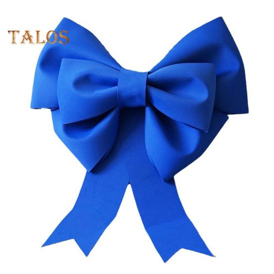 Weihnachtsdekoration mit großer Schleife, Hochzeit, großes Bogen-Ornament für Weihnachtsbaum, Kranz, Veranda, Fenster, Tür-Dekor 75cm blau von Joom DACH