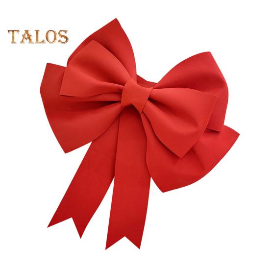 Weihnachtsdekoration mit großer Schleife, Hochzeit, großes Bogen-Ornament für Weihnachtsbaum, Kranz, Veranda, Fenster, Tür-Dekor 75cm rot von Joom DACH