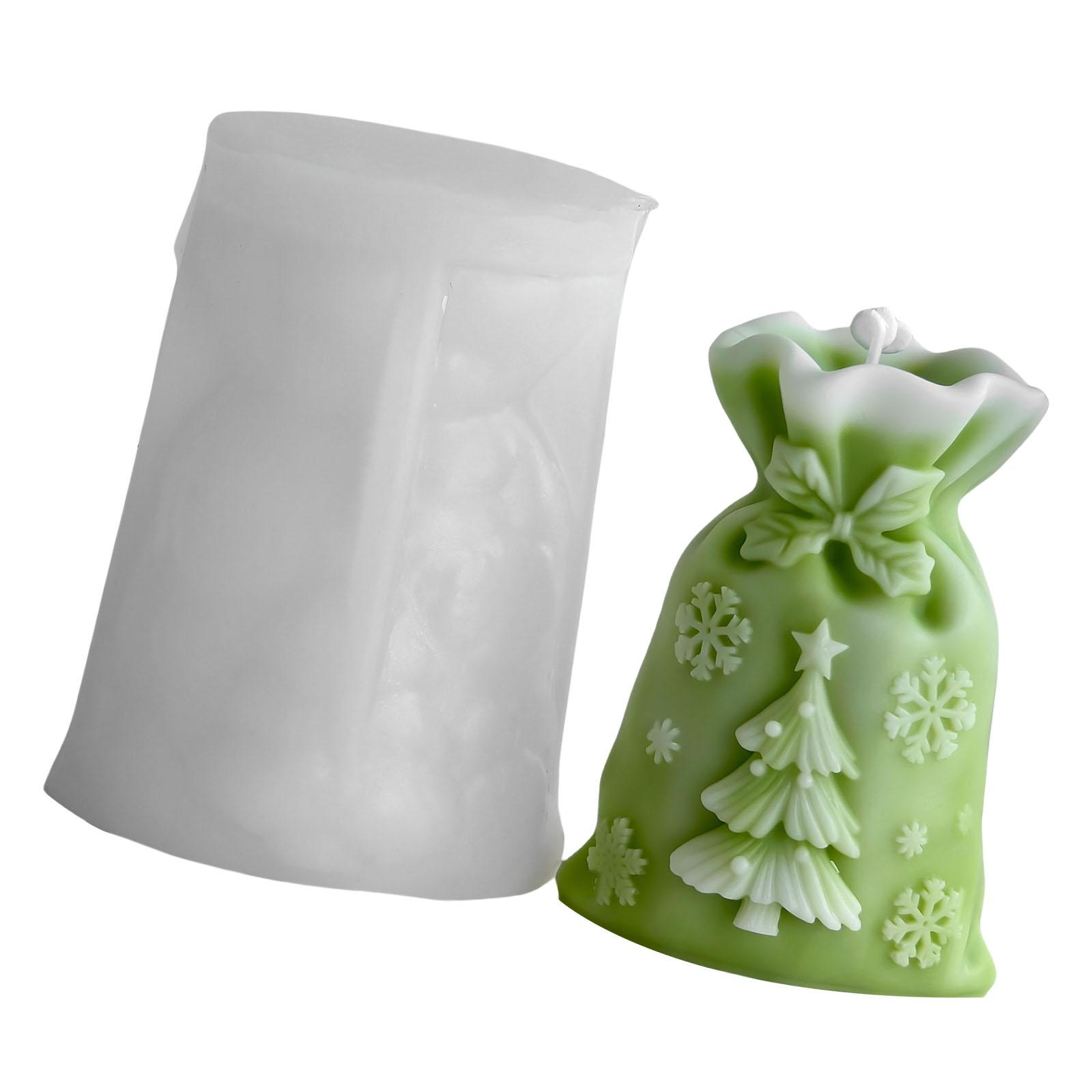 Weihnachtsgeschenktütenform Silikon-Kerzenform für Epoxidharzherstellung Kerze Seife Schokolade Weihnachten Heimdekoration 5320 von Joom DACH