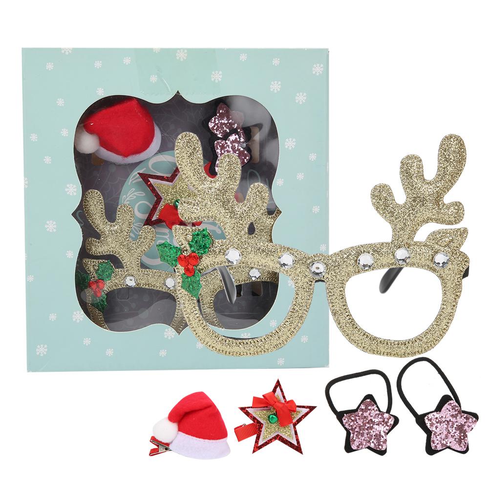 Weihnachtsglitzer Partybrillen Weihnachtsdekoration Kostümbrillen Partybrillen RahmenGold gold von Joom DACH