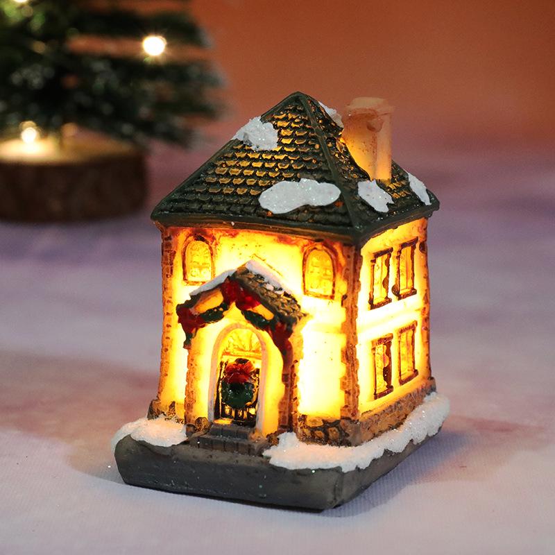 Weihnachtshaus Lichterdekorationen Für Zuhause Ornamente Kinder Weihnachtsgeschenk Neujahr Navidad Deko Schlafzimmer Nachtlicht Mit Batterie A von Joom DACH