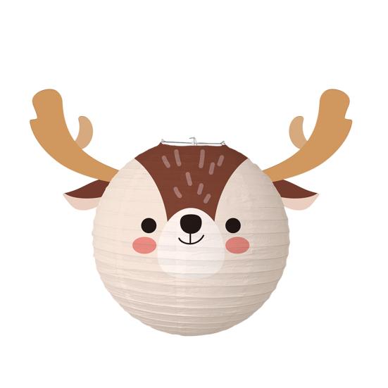 Weihnachtslaterne Niedliche Cartoon-Form Papier Handlaterne Weihnachts-Festival Deko-Accessoires für Geschenke Elk von Joom DACH