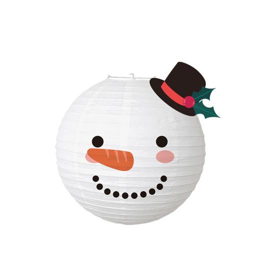 Weihnachtslaterne Niedliche Cartoon-Form Papier Handlaterne Weihnachts-Festival Deko-Accessoires für Geschenke Snowman von Joom DACH