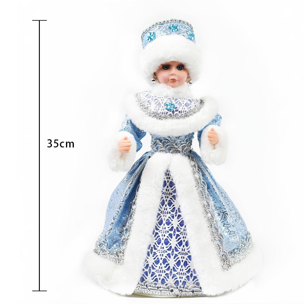 Weihnachtsmann, Schneewittchen, Süßigkeiten-Eimer mit Musik, Aufbewahrungstasche, Plüschpuppe, Weihnachtsdekoration, Geschenke, Neujahrsschmuck, Dekor von Joom DACH