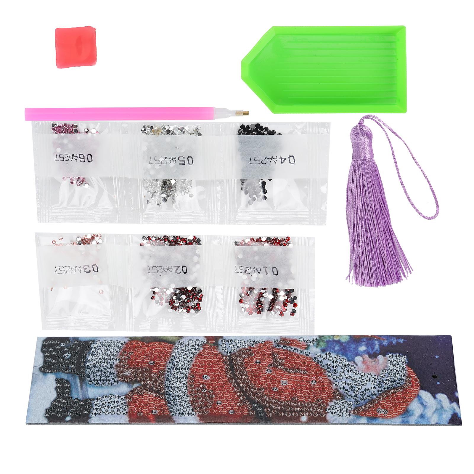 Weihnachtsmann Muster Diamant Malerei Lesezeichen DIY Strass Perlen LesezeichenAA257 von Joom DACH