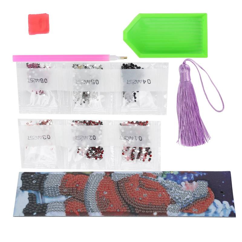 Weihnachtsmann Muster Diamant Malerei Lesezeichen DIY Strass Perlen LesezeichenAA257 von Joom DACH