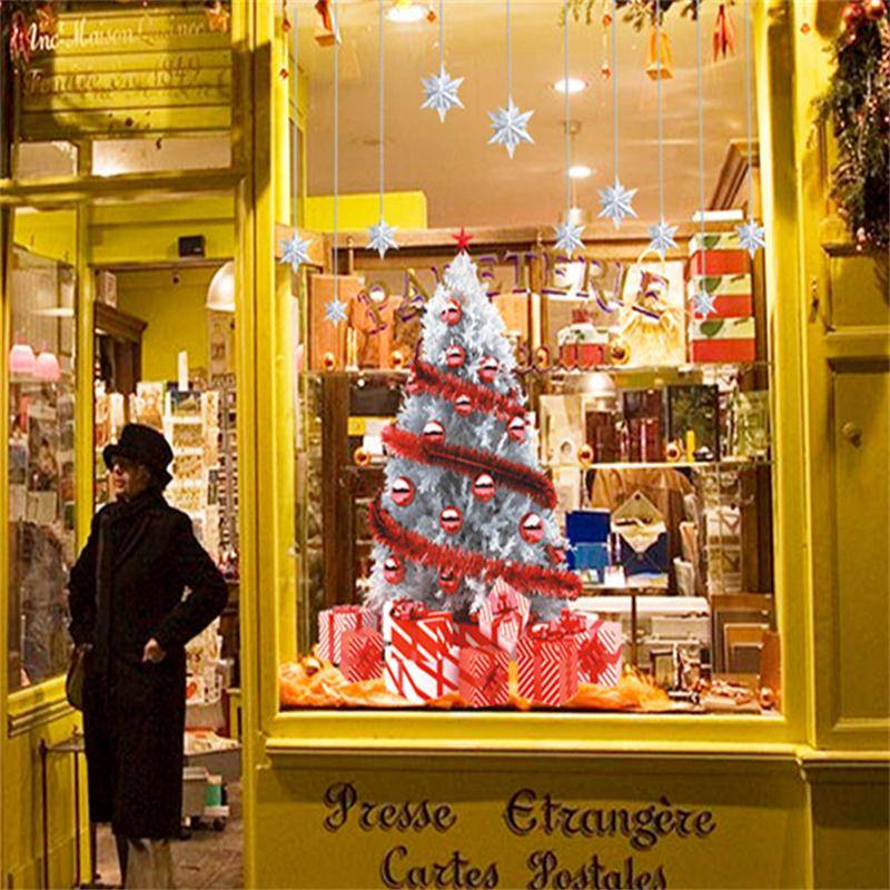 Weihnachtsmann-Wandfenster-Aufkleber, Weihnachtsdekoration für Zuhause, Weihnachtsschmuck, Weihnachten, Navidad, Geschenk, Neujahr 8 von Joom DACH