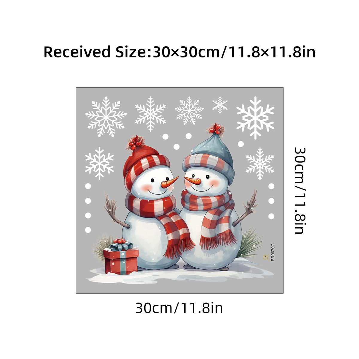Weihnachtsspiegel-Aufkleber, Weihnachtsmann, Schneemann, Rentier, dekorativer elektrostatischer Glasaufkleber, Frohe Weihnachten, Dekoration für Zuhause Weihnachtsspiegel-Aufkleber, Weihnachtsmann, Schneemann, Rentier, dekorativer elektrostatischer Glasaufkleber, Frohe Weihnachten, Dekoration für Zuhause von Joom DACH