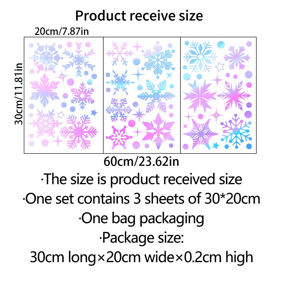 Weihnachtsspiegel-Aufkleber, Weihnachtsmann, Schneemann, Rentier, dekorativer elektrostatischer Glasaufkleber, Frohe Weihnachten, Dekoration für Zuhause von Joom DACH