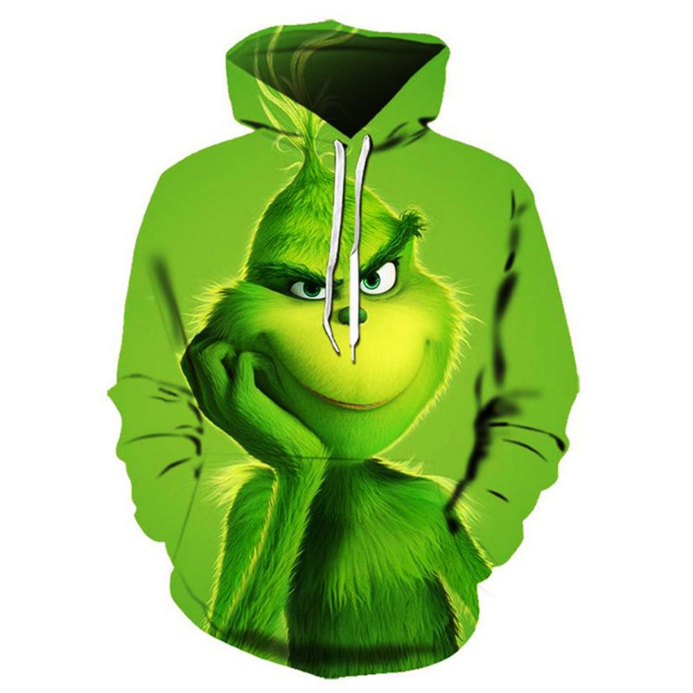 Weihnachtsthema Niedliche Cartoonfigur Hoodies Für Damen Herbst Winter Täglich Lässig Langarm Kapuzenoberteile Harajuku Y2K Pullover M von Joom DACH