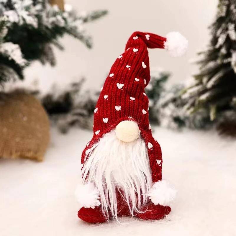 Weihnachtswichtel Plüsch Weihnachtsmann Puppe Weihnachtsdekoration Geschenke Ornamente rot von Joom DACH