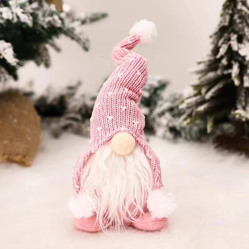 Weihnachtswichtel Plüsch Weihnachtsmann Puppe Weihnachtsdekoration Geschenke Ornamente rosa von Joom DACH