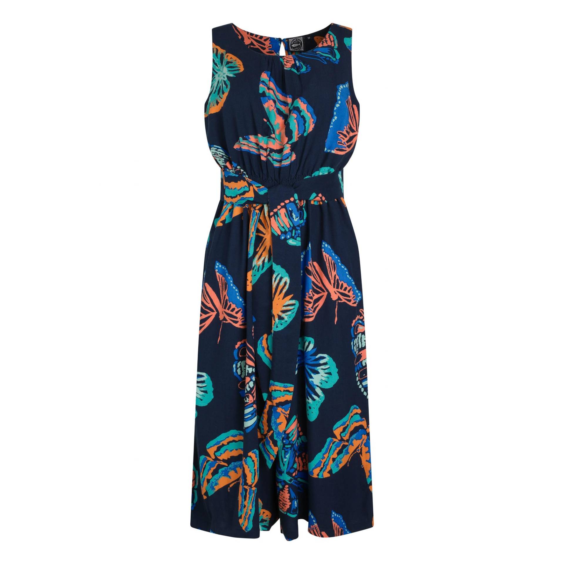 Weird Fish Damen/Damen Nalani Schmetterling Eco Liva Jumpsuit 22 UK Weird Fish Damen/Damen Nalani Schmetterling Eco Liva Jumpsuit 22 UK von Joom DACH