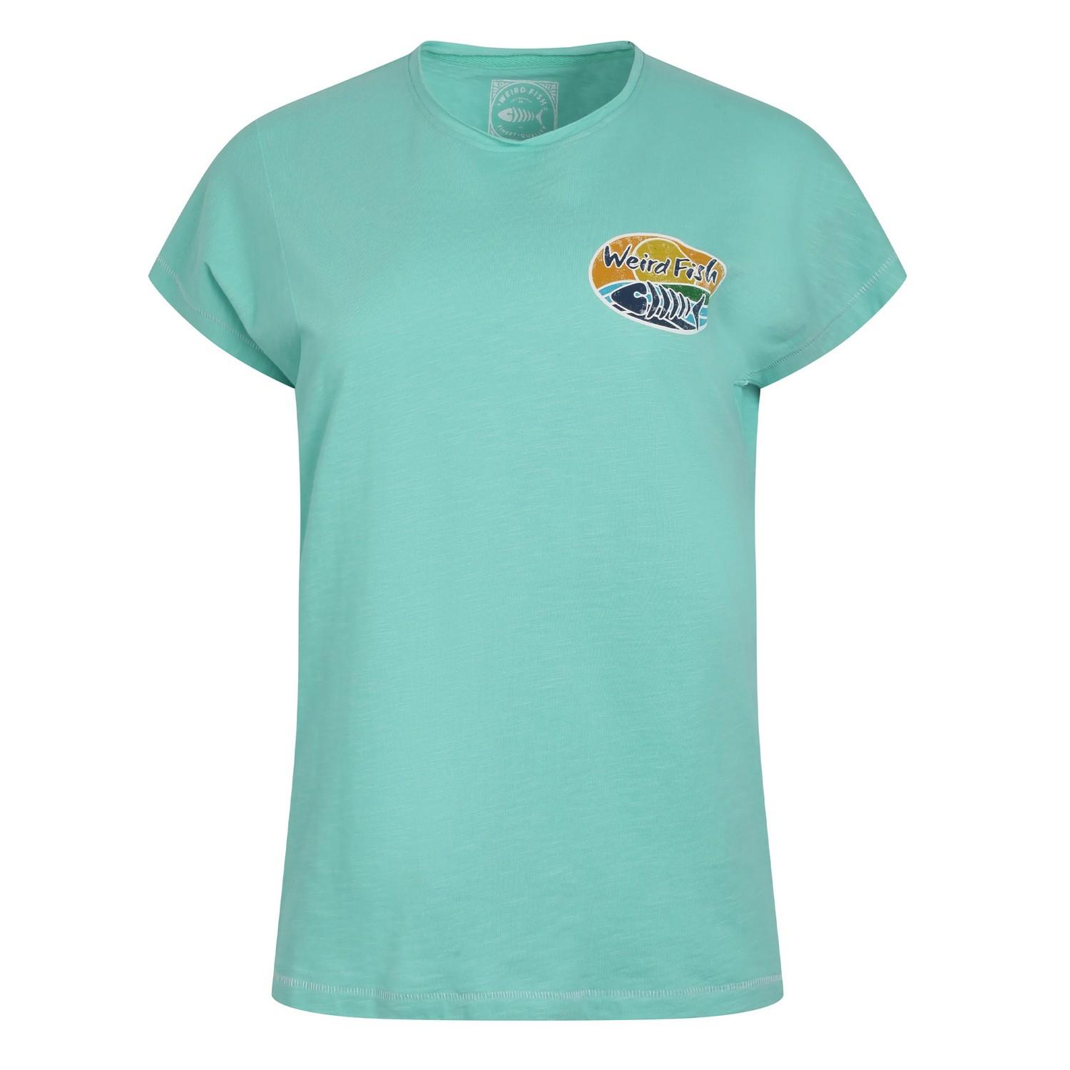 Weird Fish Damen/Damen Seashore Grafik Slub T-Shirt 16 UK von Joom DACH