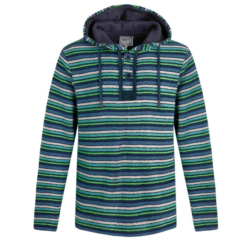 Weird Fish Herren Payson Gestreifter Macaroni Knopfleiste Kapuzenpullover L von Joom DACH