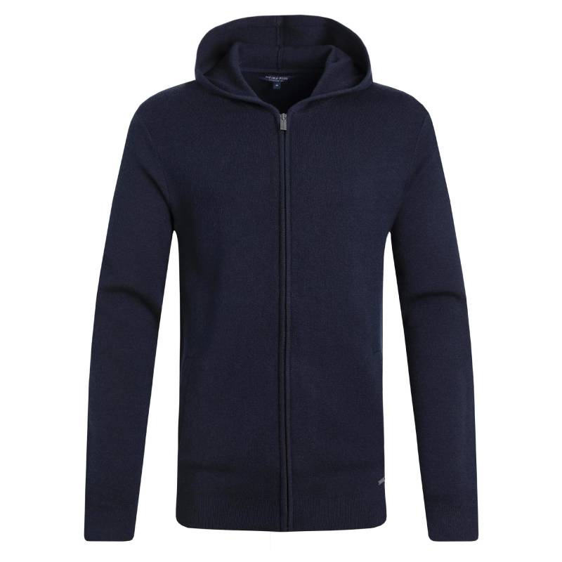 Weird Fish Herren Samuel Strick-Kapuzenpullover mit durchgehendem Reißverschluss XL dunkelblau von Joom DACH