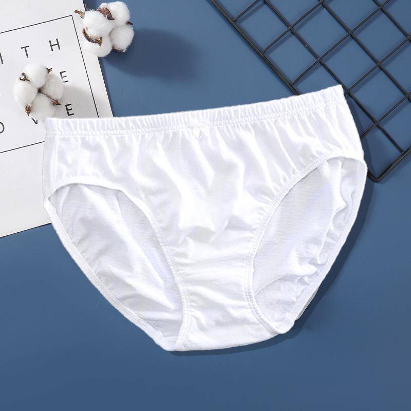 Weiße, atmungsaktive Shorts aus 100 % Baumwolle mit mittlerer Taille in Übergröße für Damen in Volltonfarbe 2XL (Recommended for 100-120 jin) von Joom DACH