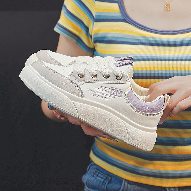 Weiße Schuhe Damen Frühling Sneakers Board Schuhe Studenten Freizeitschuhe Laufschuhe Flache Pumps 40 von Joom DACH