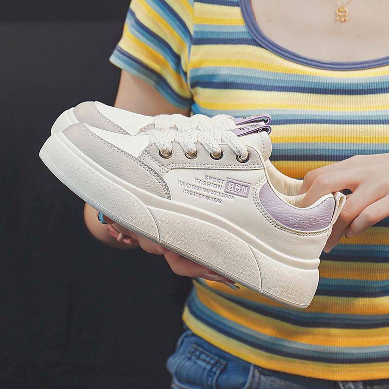 Weiße Schuhe Damen Frühling Sneakers Board Schuhe Studenten Freizeitschuhe Laufschuhe Flache Pumps 40 von Joom DACH