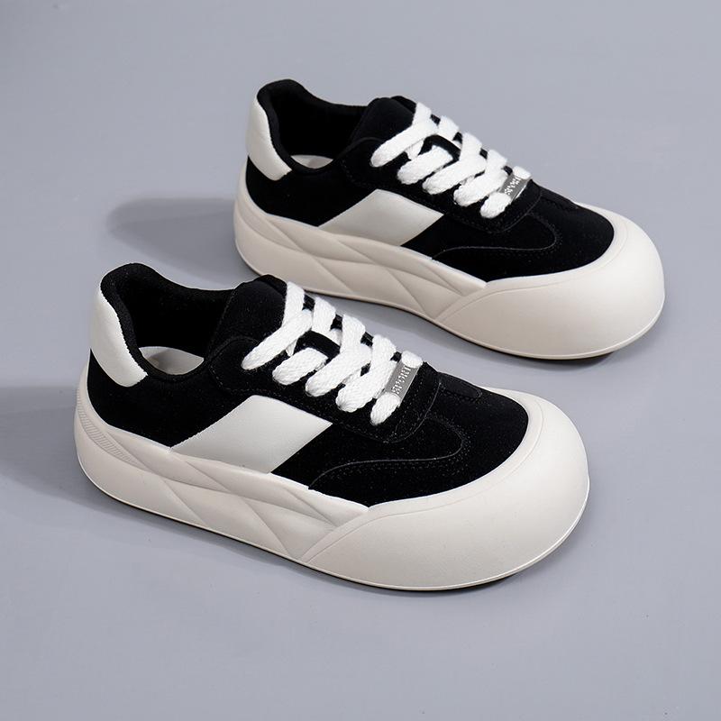 Weiße Schuhe für Damen  Neu Frühling Studenten Koreanischer Stil Vielseitig Lässig Ins Modeschuhe Dicke Sohle Mode-Sneaker Br992 40 von Joom DACH