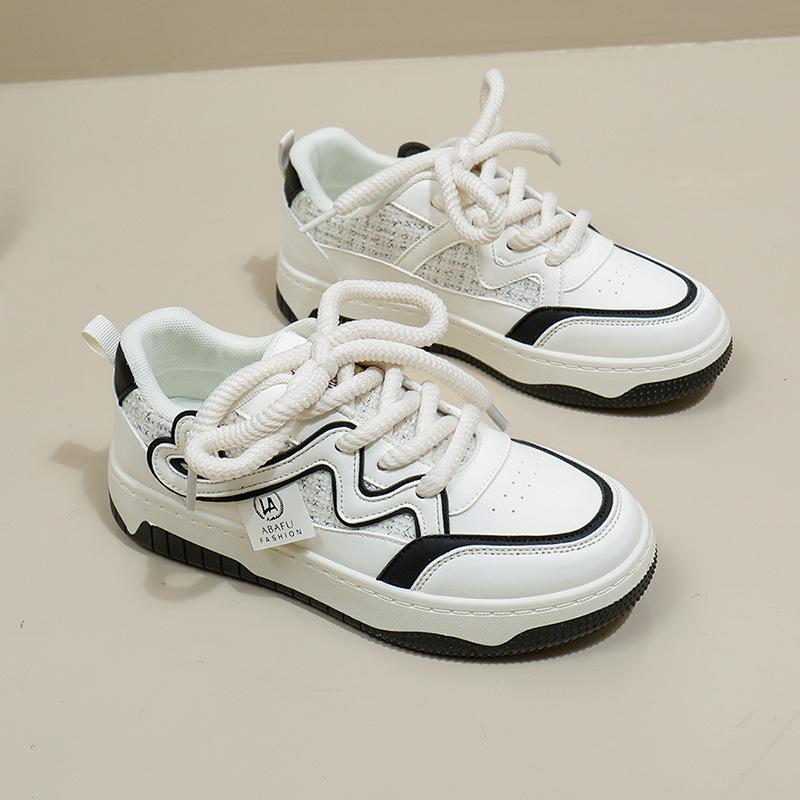 Weiße Schuhe für Damen  Neue Sommer Studenten Koreanischer Stil Vielseitig Lässig Ins Trendige Plateau Mode Sneaker Zy2029 40 von Joom DACH
