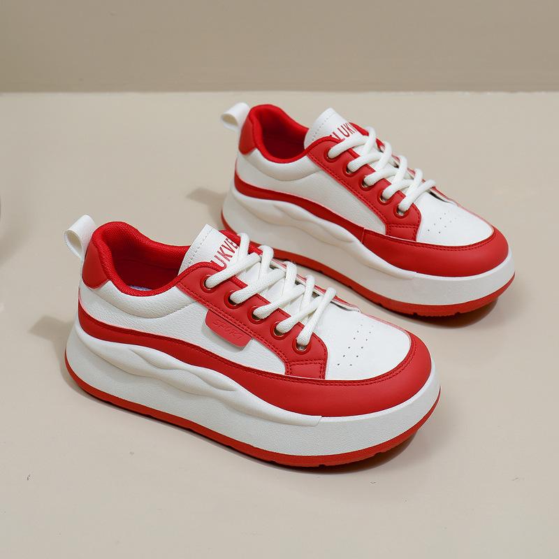 Weiße Schuhe für Frauen Neue Frühjahr Studentinnen Koreanischen Stil Vielseitig Casual Ins Mode Schuhe Dicken Boden Mode Turnschuhe S7 40 von Joom DACH