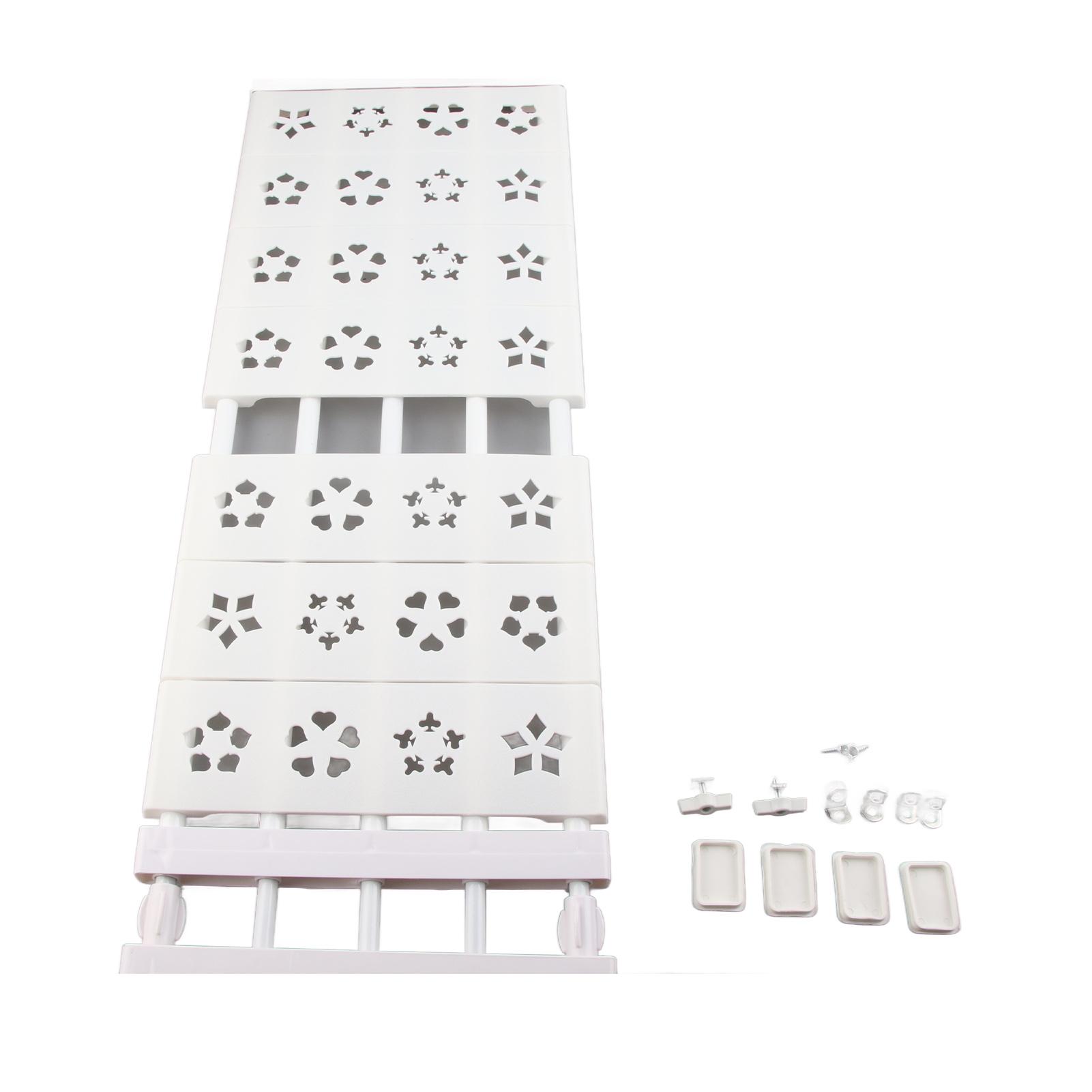 Weißes Ausziehbares Kleiderschrank-Spannregal Ohne Bohren Teleskopisches Kleiderschrank-Spannregal Organizer Trennwand 75?120cm / 29.5?47.2in Length von Joom DACH