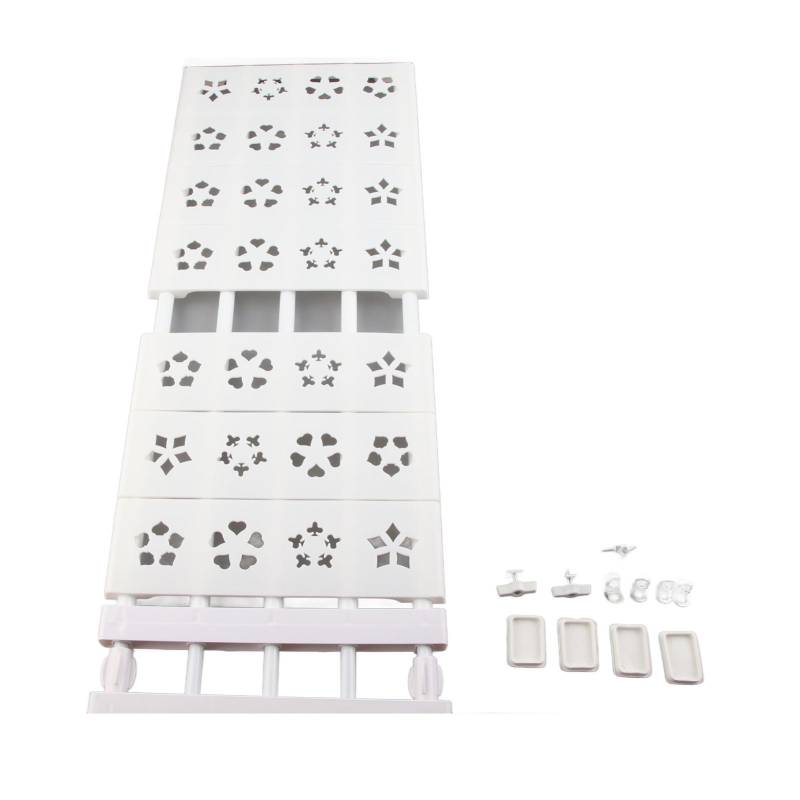 Weißes Ausziehbares Kleiderschrank-Spannregal Ohne Bohren Teleskopisches Kleiderschrank-Spannregal Organizer Trennwand 75?120cm / 29.5?47.2in Length von Joom DACH