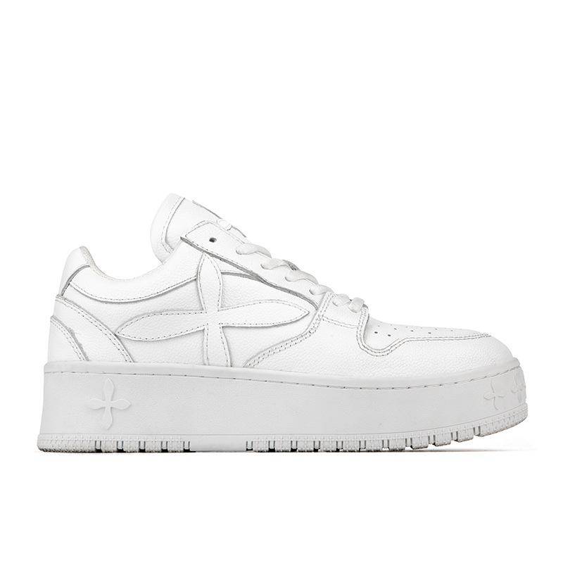 Weißschuhe mit dicker Sohle Damen Frühling Neu I Trend Lässig Sportlich Allround-Sneaker 40 von Joom DACH