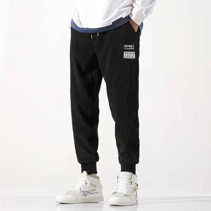 Weite Cord-Jogginghose Herren Tech-Fleece-Sweathose Herren Herbst Winter Lässige Haremshose Männlich Sport Thermohose XL von Joom DACH