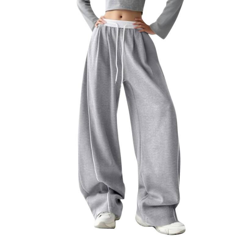 Weite Jogginghose für Damen Herren Hohe Taille Weites Bein Jogginghose Übergröße Fasshose Freizeithose M von Joom DACH