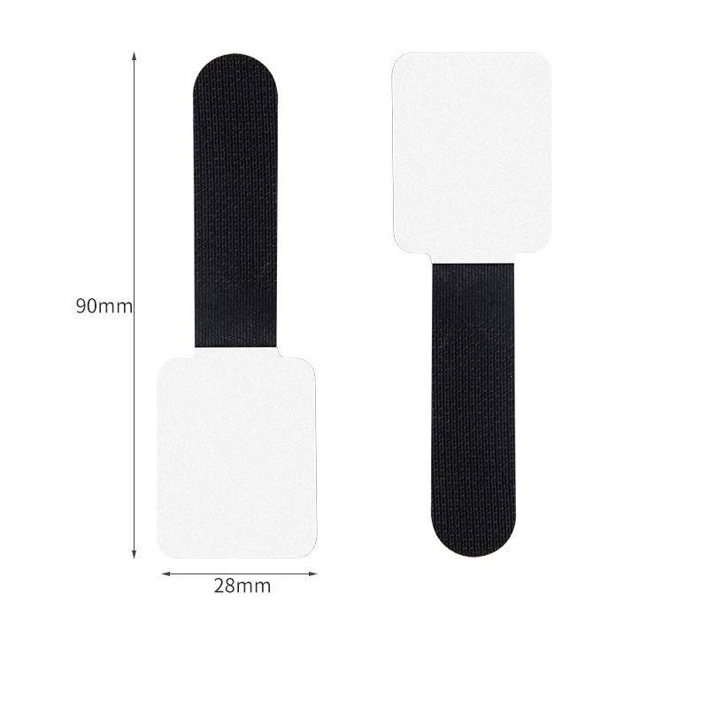 Wiederverwendbare Kabelbinder, Befestigungsdraht-Organizer, Kabelseilhalter, selbstklebend, verstellbare Kabel-Organizer-Gurte, Schreibtisch-Management 5Pcs schwarz von Joom DACH