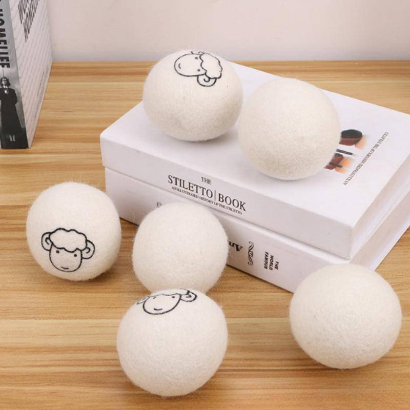 Wiederverwendbare Wolle Trocknerbälle Weichspüler Wäsche Vlies Trocknerball Set Zuhause Wäschetrockner Waschmaschine 5cm von Joom DACH