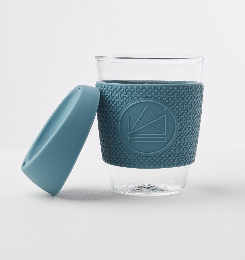 Wiederverwendbarer Kaffeebecher aus Glas – 340 ml – Super Sonic von Joom DACH
