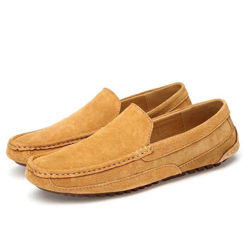 Wildleder Herren Slipper Luxus 2025 Freizeitschuhe für Herren Bootsschuhe Handgefertigt Herren Slip-on Fahrschuhe Herren Mokassins Zapatos 45 hellbraune Wildleder Herren Slipper Luxus 2025 Freizeitschuhe für Herren Bootsschuhe Handgefertigt Herren Slip-on Fahrschuhe Herren Mokassins Zapatos 45 hellbraune von Joom DACH