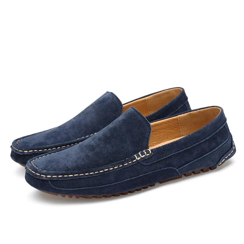 Wildleder Herren Slipper Luxus 2025 Freizeitschuhe für Herren Bootsschuhe Handgefertigt Herren Slip-on Fahrschuhe Herren Mokassins Zapatos 46 blau Wildleder Herren Slipper Luxus 2025 Freizeitschuhe für Herren Bootsschuhe Handgefertigt Herren Slip-on Fahrschuhe Herren Mokassins Zapatos 46 blau von Joom DACH