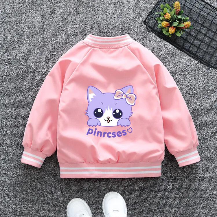 Windbreaker Mantel Mädchen Cartoon Mädchen Herbstjacke Jacke Mädchen Hardshelljacke 100 rosa von Joom DACH