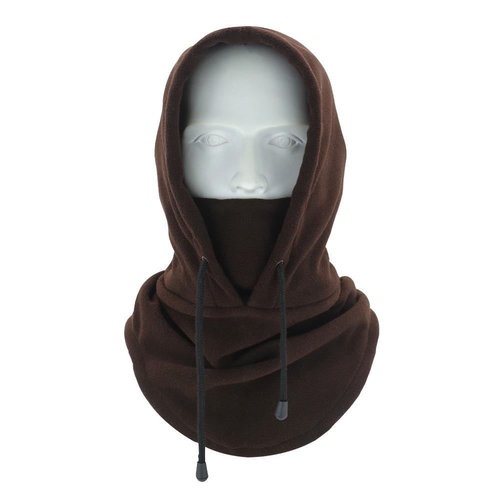 Winddichte Balaclava Polar Fleece Ski Maske Caps Mode Männer Bonnets Frauen Mann kaffeebraun von Joom DACH
