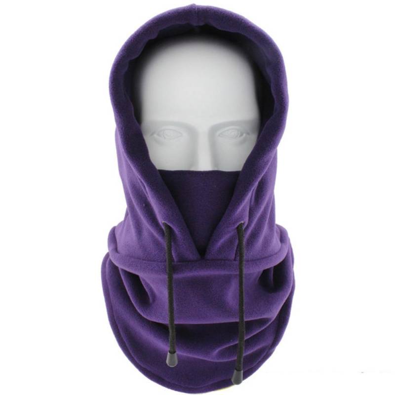 Winddichte Balaclava Polar Fleece Ski Maske Caps Mode Männer Bonnets Frauen Mann violett von Joom DACH