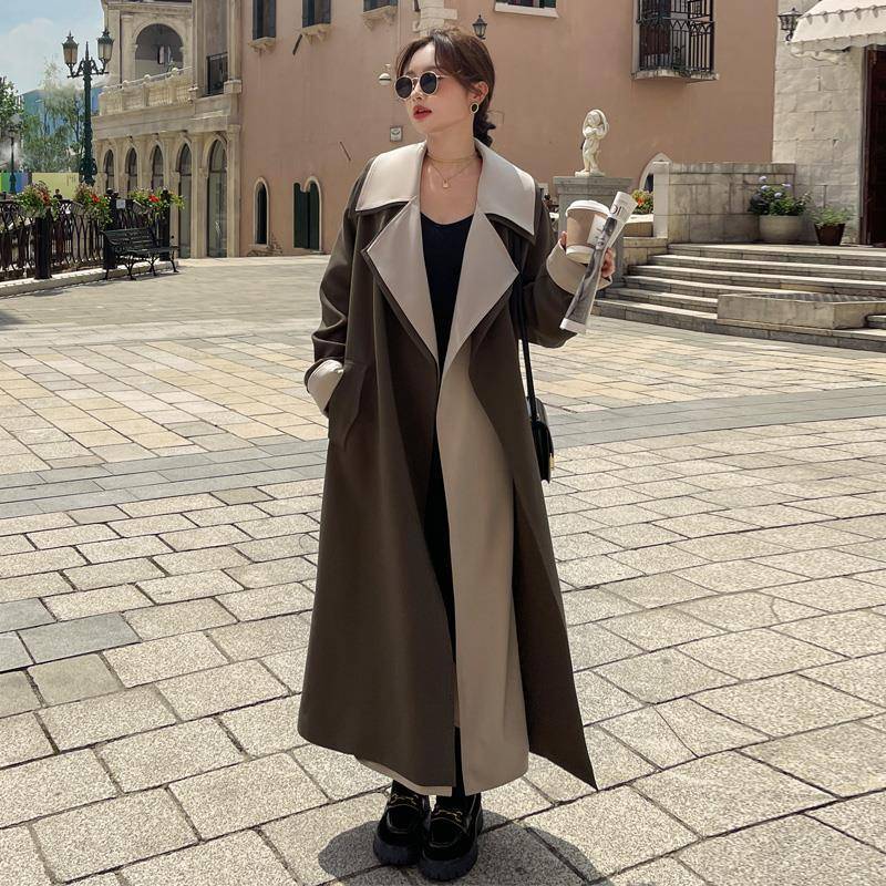 Windjacke Damen Frühling und Herbst Neuer Stil Leichter Luxus Beliebt Britischer Stil Nischendesign Jacke XL von Joom DACH