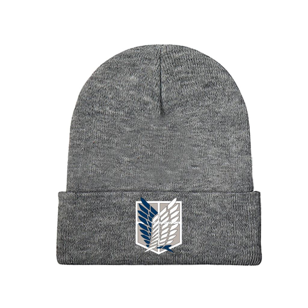 Wings of Freedom AoT Attack On Titan Strickmützen für Damen Unisex Beanie Wintermütze Eren Mikasa Anime Manga AoT Lässige Melonenmütze One Size von Joom DACH