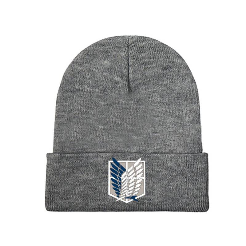 Wings of Freedom AoT Attack On Titan Strickmützen für Damen Unisex Beanie Wintermütze Eren Mikasa Anime Manga AoT Lässige Melonenmütze One Size von Joom DACH