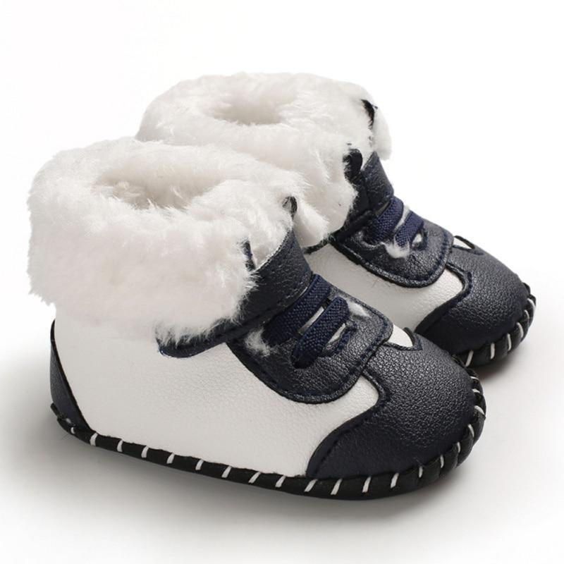 Winter Baby Jungen Mädchen warme Anti-Rutsch-Stiefel lässige Kleinkind-Turnschuhe mit weicher Sohle M von Joom DACH